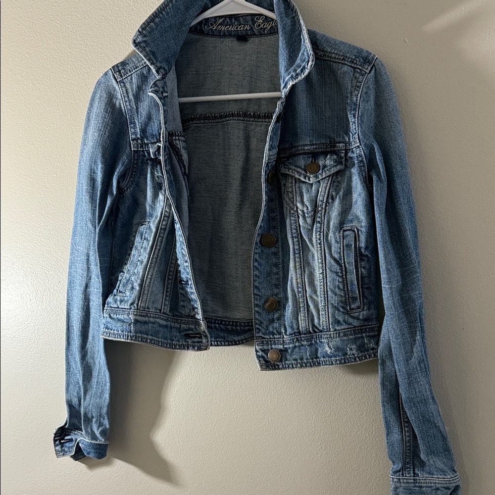 American Eagle Outfitters Light Blue Jean Jacket